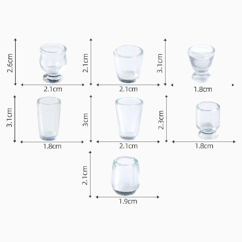 微景观创意酒杯水果汁杯子仿真食玩 DIY装饰品配件微缩迷你小摆件