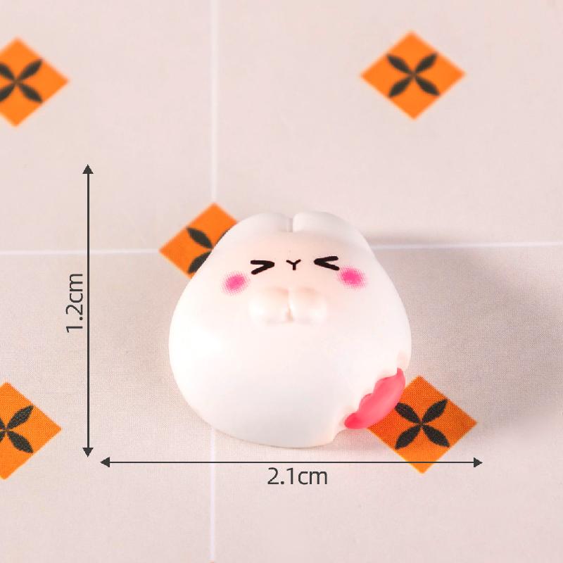 微景观创意兔兔饼干蛋糕仿真食玩 DIY奶油胶装饰品配件迷你小摆件