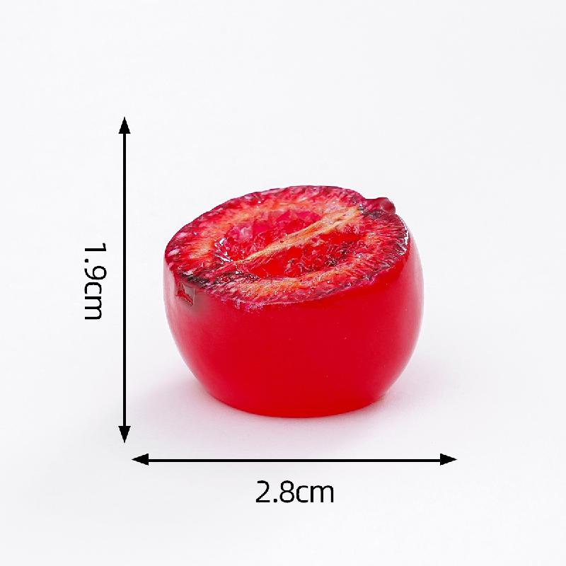 微景观创意夜光半切水果西瓜火龙果萌粒 DIY装饰品配件迷你小摆件