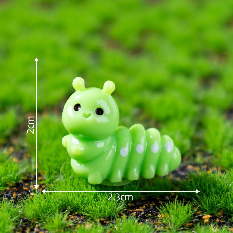 Tiểu cảnh côn trùng phát sáng: kiến, sâu, DIY, phụ kiện bàn tiểu cảnh mini (ZC-538)