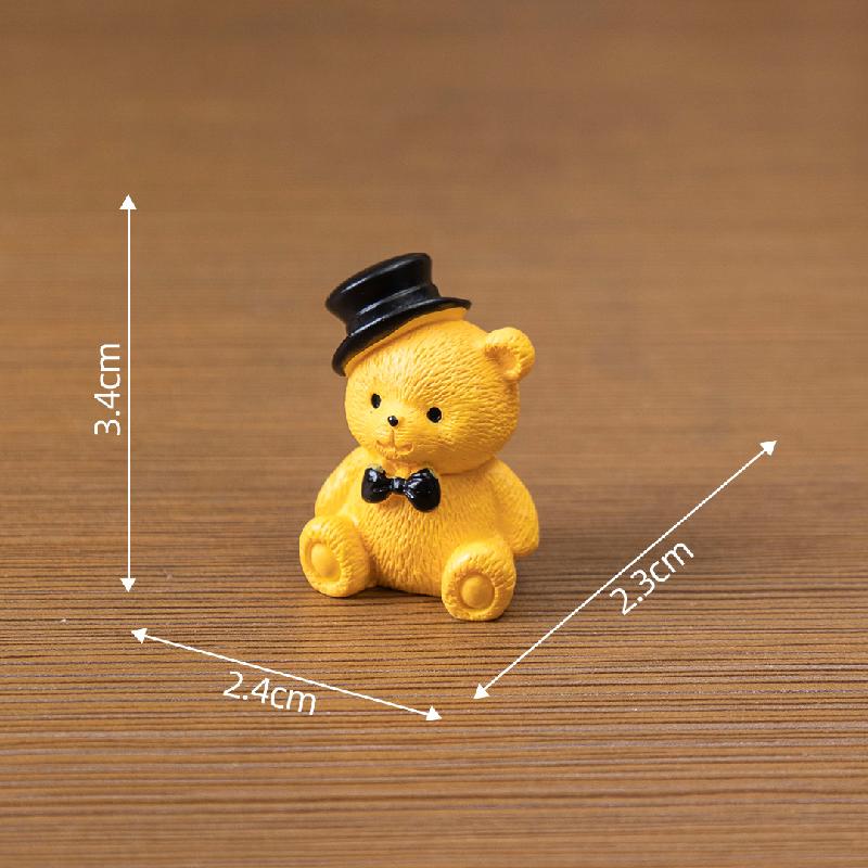 Gấu Teddy Đội Mũ Mini Trang Trí (PK-252)