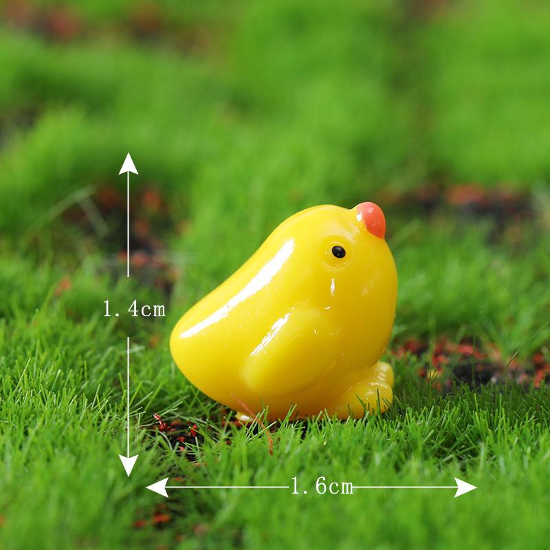 Tiểu cảnh gia đình gà nhỏ, phụ kiện trang trí Zakka (ZC-31)