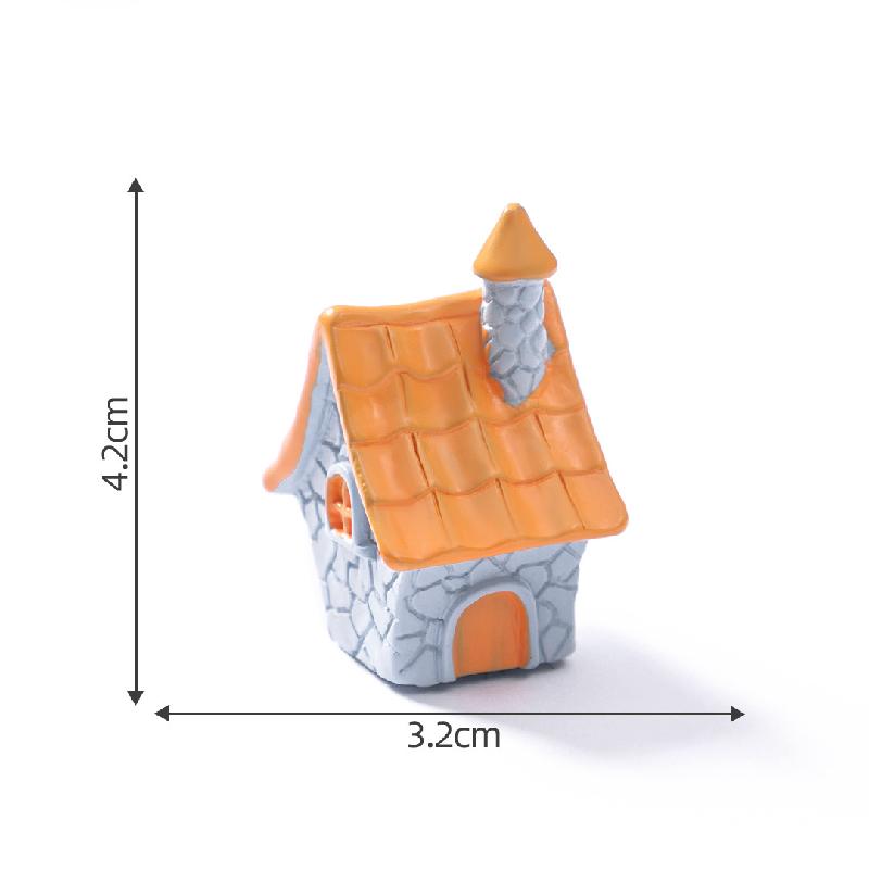 苔藓微景观创意复古石头小房子园艺造景 DIY装饰配件迷你桌面小摆