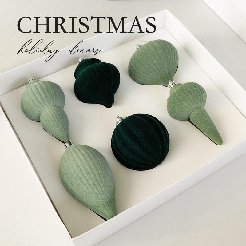 Bóng Noel nhung cao cấp, màu đỏ rượu vang, xanh lá, treo cây thông Noel, trang trí lễ hội sang trọng