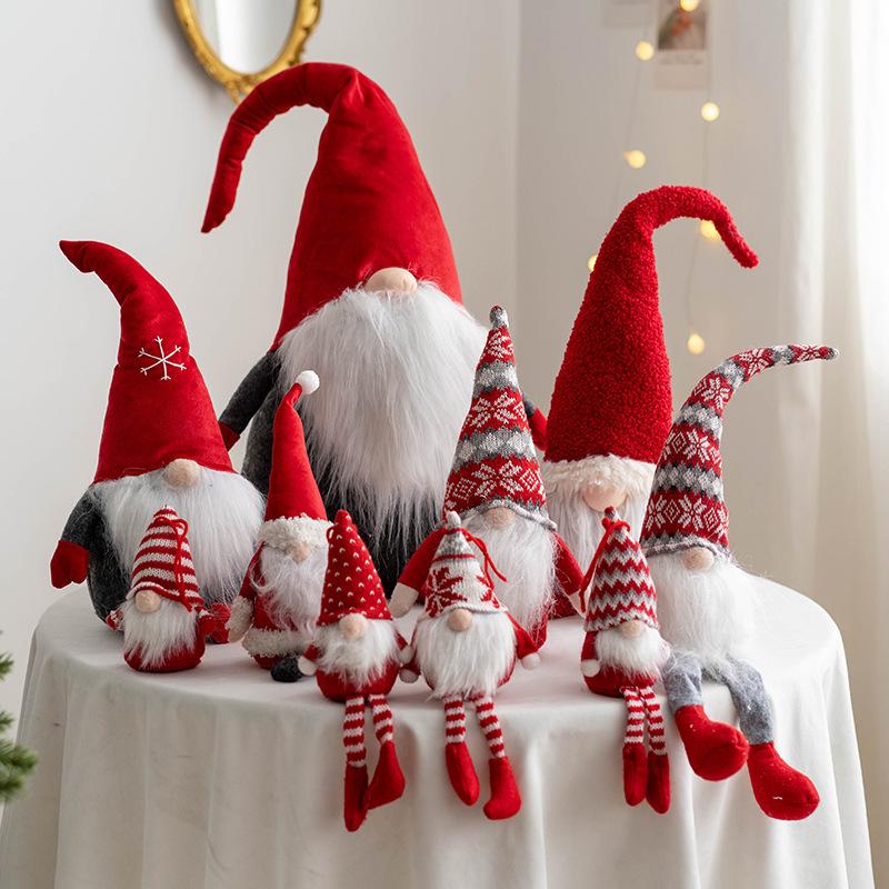 Trang trí Noel: Búp bê không mặt, tinh linh Bắc Âu đáng yêu