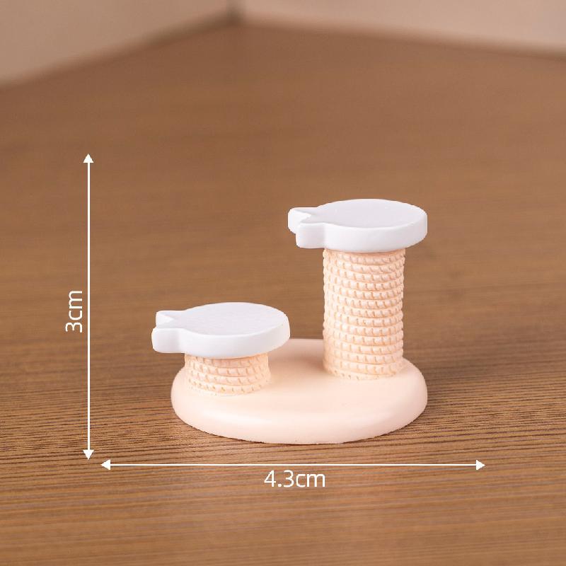 微景观创意可爱猫爬架小猫公仔娃娃屋 DIY装饰配件迷你桌面小摆件