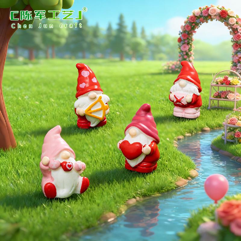 Chú lùn Valentine đáng yêu mini trang trí tiểu cảnh (PK-694)