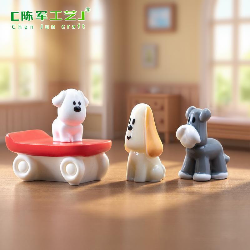Tiểu cảnh cún con dễ thương, búp bê DIY, phụ kiện xe hơi bàn tiểu cảnh mini (ZC-501)