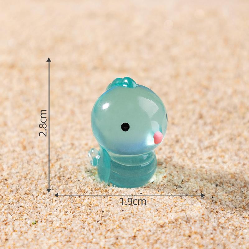 微景观创意夜光鲨鱼海洋动物生态瓶 DIY装饰品配件迷你桌面小摆件