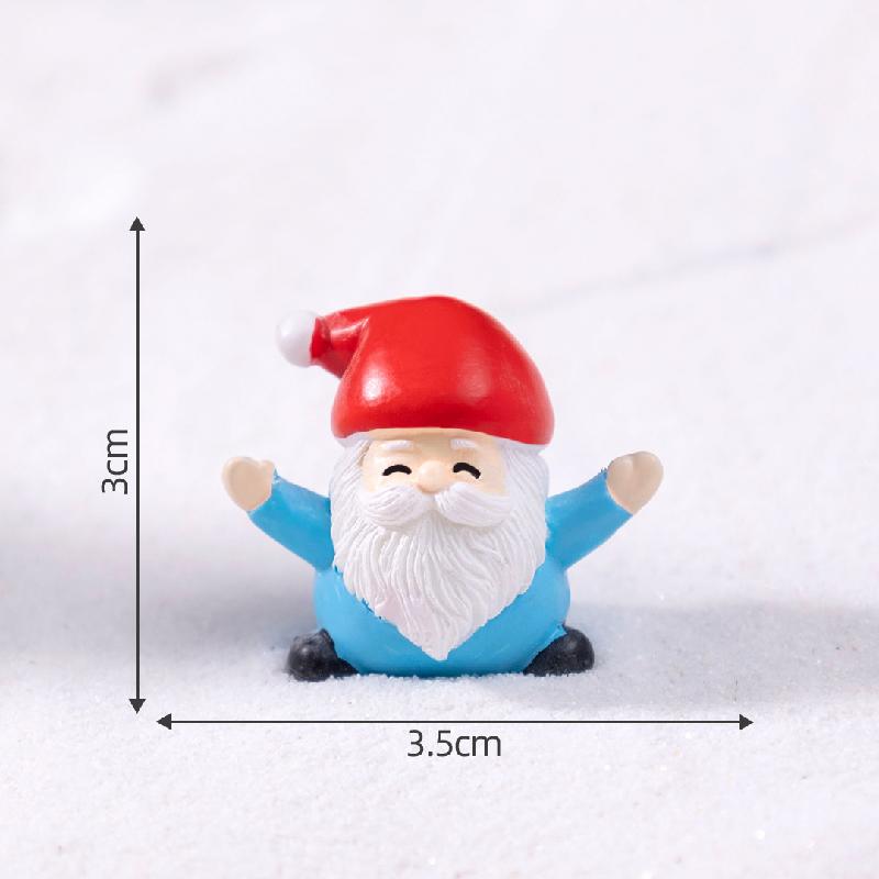 跨境外贸微景观创意圣诞老人小鹿DIY装饰品挂配件迷你桌面小摆件