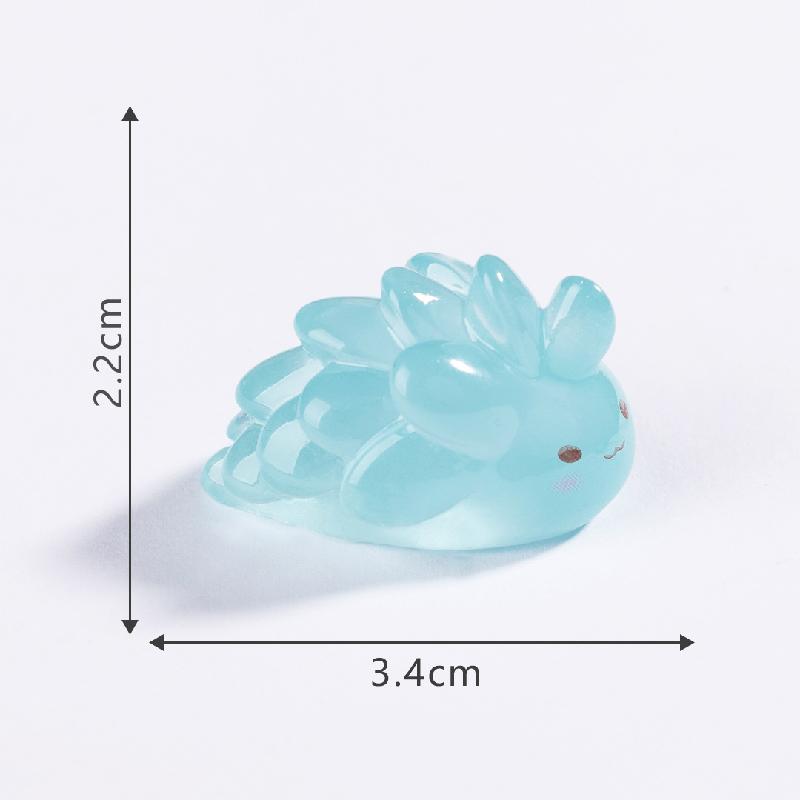 微景观创意夜光海洋乌龟海兔动物沙滩造景 DIY装饰配件迷你小摆件